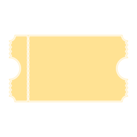 Golden Ticket Sticker Bullet Journal Blank png