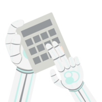 Artificial Intelligence Robot Machine Hand Arm Pose Calculator png