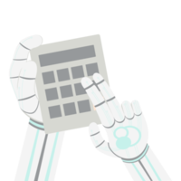 Artificial Intelligence Robot Machine Hand Arm Pose Calculator png