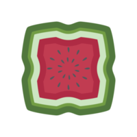 Wassermelone Scheibe Sommer- Essen köstlich cool trinken Obst png