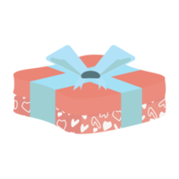 Gift Box Wrap Ribbon Love Heart Symbol Pattern png