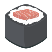 Sushi Lachs und Thunfisch Rollen japanisch Küche Essen png