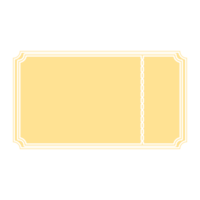 Golden Ticket Sticker Bullet Journal Blank png