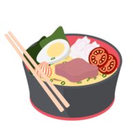 Nudel Ramen ramyun ramyeon Suppe traditionell asiatisch Essen png