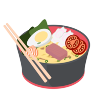 noodle ramen ramyun ramyeon soep traditioneel Aziatisch voedsel png