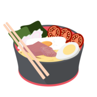 nudel Ramen ramyun ramyeon soppa traditionell asiatisk mat png