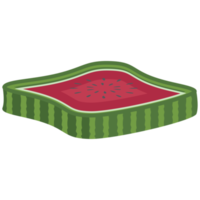 Wassermelone Scheibe Sommer- Essen köstlich cool trinken Obst png