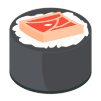 Sushi Salmon And Tuna Rolls Japanese Cuisine Food png