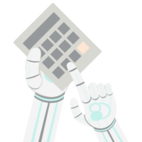 Artificial Intelligence Robot Machine Hand Arm Pose Calculator png