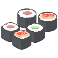 Sushi Saumon et thon Rouleaux Japonais cuisine nourriture png