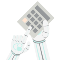 Artificial Intelligence Robot Machine Hand Arm Pose Calculator png