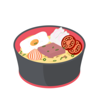 noodle ramen ramyun ramyeon soep traditioneel Aziatisch voedsel png