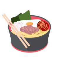 noodle ramen ramyun ramyeon soep traditioneel Aziatisch voedsel png