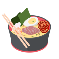 noodle ramen ramyun ramyeon soep traditioneel Aziatisch voedsel png