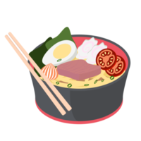 noodle ramen ramyun ramyeon soep traditioneel Aziatisch voedsel png