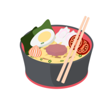 noodle ramen ramyun ramyeon soep traditioneel Aziatisch voedsel png