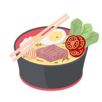 noodle ramen ramyun ramyeon soep traditioneel Aziatisch voedsel png