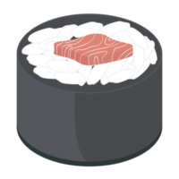 sushi Zalm en tonijn broodjes Japans keuken voedsel png