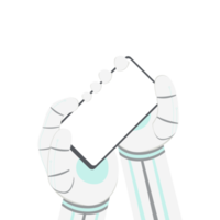 künstlich Intelligenz Roboter Maschine Hand Arm Pose Smartphone png