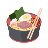 noodle ramen ramyun ramyeon soep traditioneel Aziatisch voedsel png