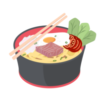 noodle ramen ramyun ramyeon soep traditioneel Aziatisch voedsel png