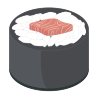 Sushi salmone e tonno rotoli giapponese cucina cibo png