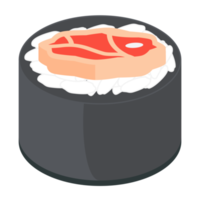 Sushi Salmon And Tuna Rolls Japanese Cuisine Food png