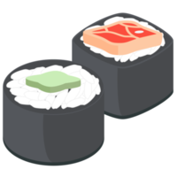 sushi lax och tonfisk rullar japansk kök mat png