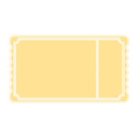 Golden Ticket Sticker Bullet Journal Blank png