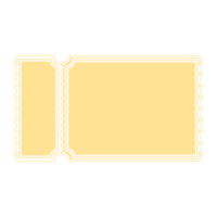 Golden Ticket Sticker Bullet Journal Blank png