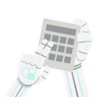 Artificial Intelligence Robot Machine Hand Arm Pose Calculator png