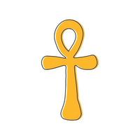 Ankh. vector illustration in flat style