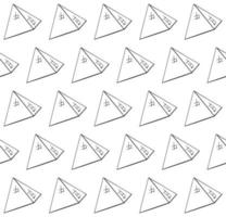 Egyptian pyramid pattern in flat style vector