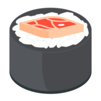 sushi lax och tonfisk rullar japansk kök mat png