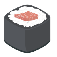 Sushi Lachs und Thunfisch Rollen japanisch Küche Essen png