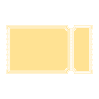 Golden Ticket Sticker Bullet Journal Blank png