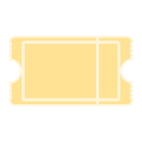 Golden Ticket Sticker Bullet Journal Blank png