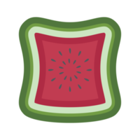 Wassermelone Scheibe Sommer- Essen köstlich cool trinken Obst png