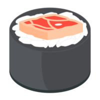 Sushi Saumon et thon Rouleaux Japonais cuisine nourriture png