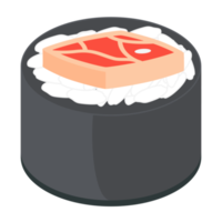 Sushi Saumon et thon Rouleaux Japonais cuisine nourriture png