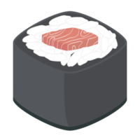 Sushi Lachs und Thunfisch Rollen japanisch Küche Essen png