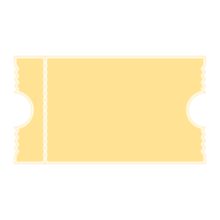 Golden Ticket Sticker Bullet Journal Blank png