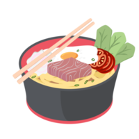 noodle ramen ramyun ramyeon soep traditioneel Aziatisch voedsel png