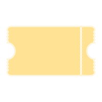 gouden ticket sticker kogel logboek blanco png