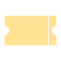 Golden Ticket Sticker Bullet Journal Blank png