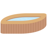 Wooden Jacuzzi Swimming Pool Swim png