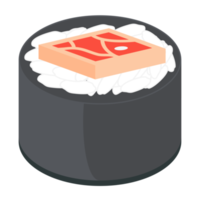 Sushi Salmon And Tuna Rolls Japanese Cuisine Food png