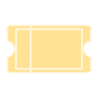 gouden ticket sticker kogel logboek blanco png
