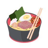 noodle ramen ramyun ramyeon soep traditioneel Aziatisch voedsel png