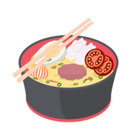 nudel Ramen ramyun ramyeon soppa traditionell asiatisk mat png